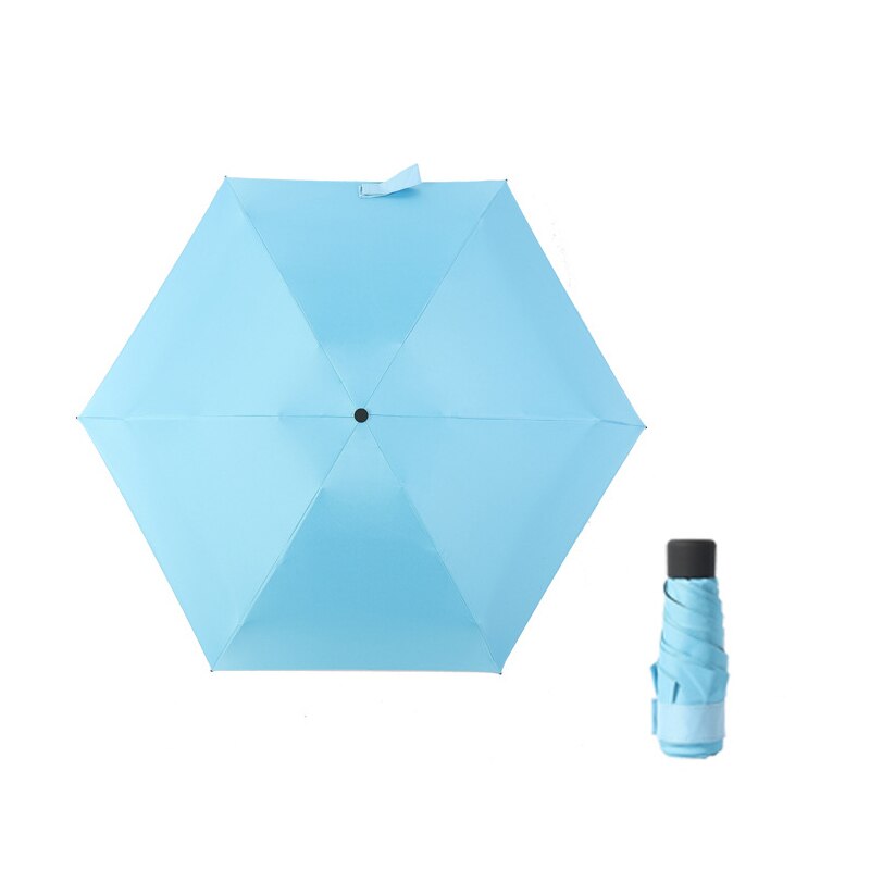 Flat Lightweight Umbrella Parasol light pocket bag Folding Sun Mini Umbrella #3B22: G