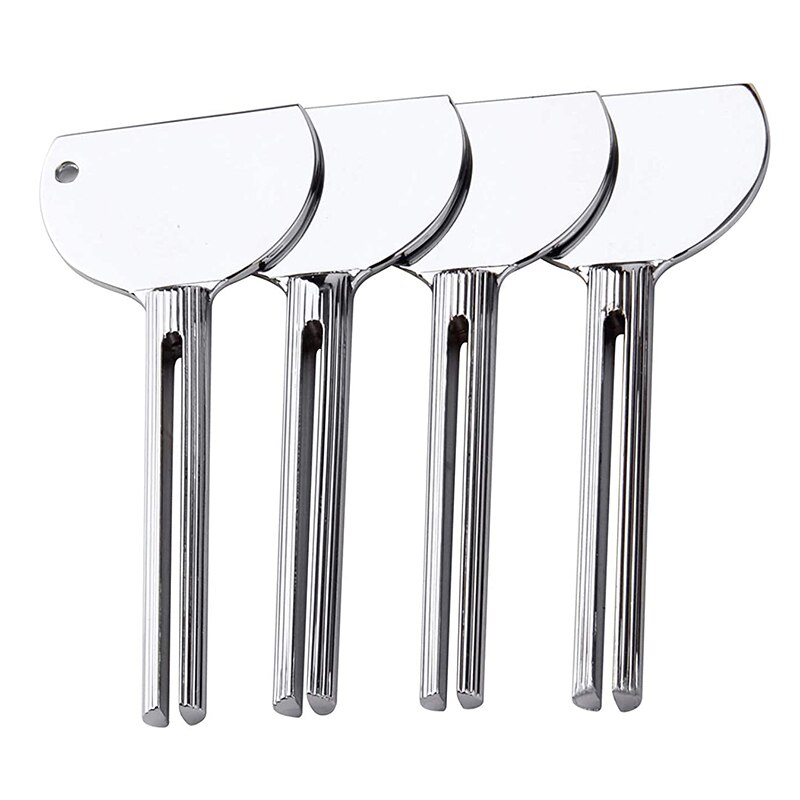 Stainless Steel Toothpaste Squeezer Tube Bathroom Accessories Set Hair Color Dye Cosmetic Paint Squeezer Key Shape Dispenser