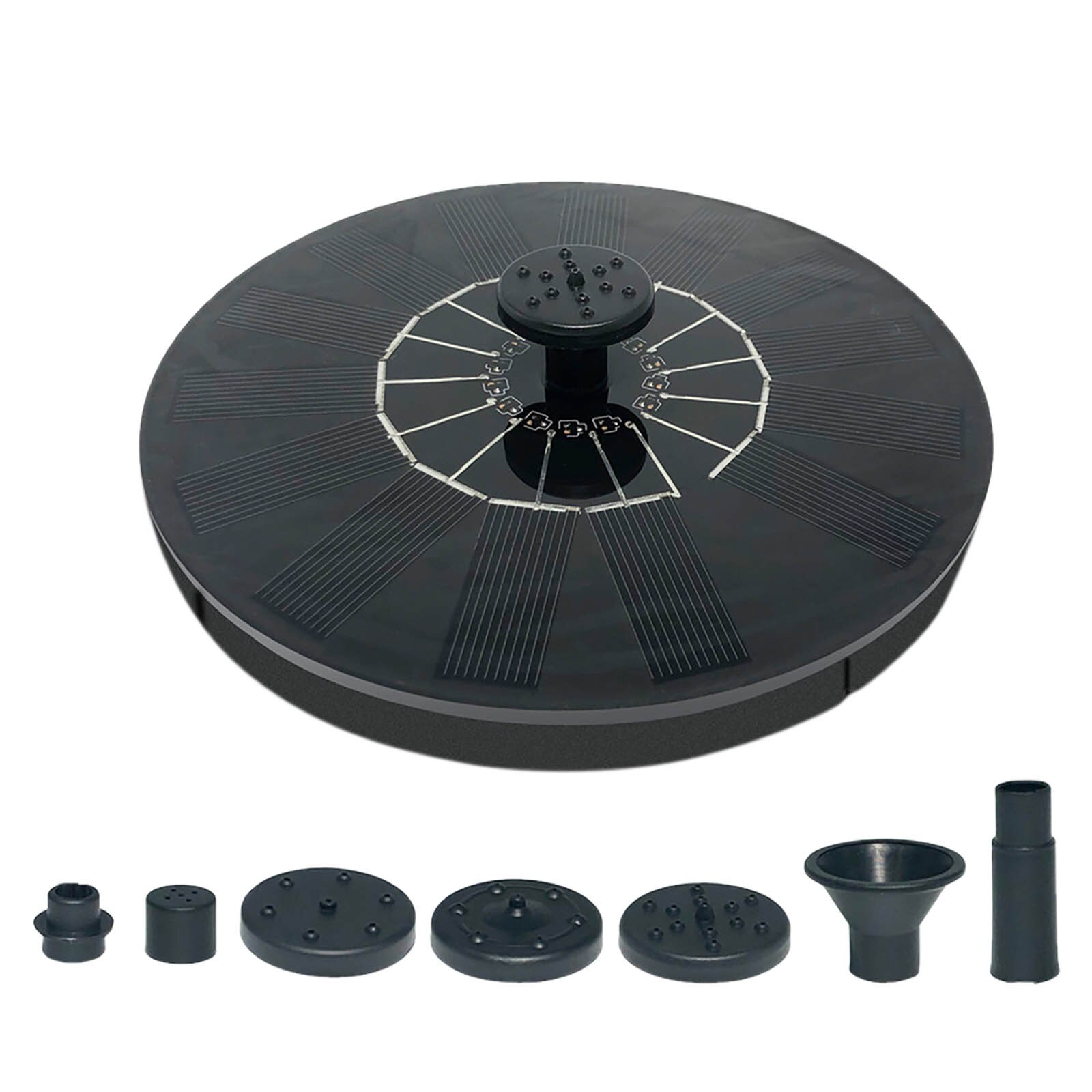 Zonne-energie Fontein Outdoor Pomp Vogel Bad Vijver Waterval Tuin Decoratie Zwembad Fontein Met Drijvende Vogelbad: C