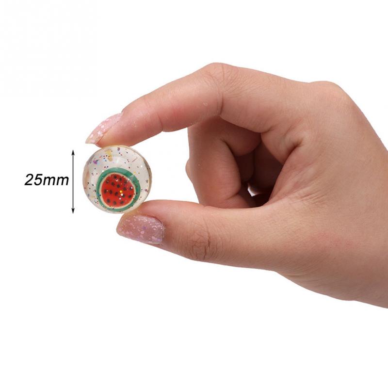 100 stuks/set speelgoedbal voor kinderen, gemengde stuiterbal, stevige drijvende fruit stuiterende kind elastische rubberen bal flipperkast stuiterspeelgoed