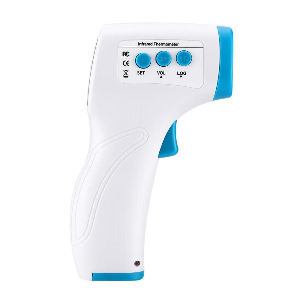 Beröringsfri infraröd termometer panntemperatur digital termometer handhållen termometer febertermometer infraröd: Blå