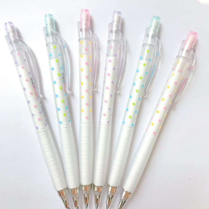 3X Kawaii, material escolar sencillo, artículos de papelería para estudiantes, lápiz de prensa automático para escribir 0,4mm