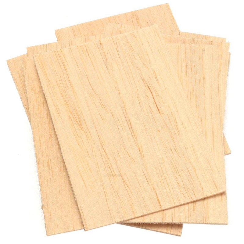 10Pcs Balsa Wood Sheets Wooden Plate 150*100*2mm For House Ship Craft Model DIY
