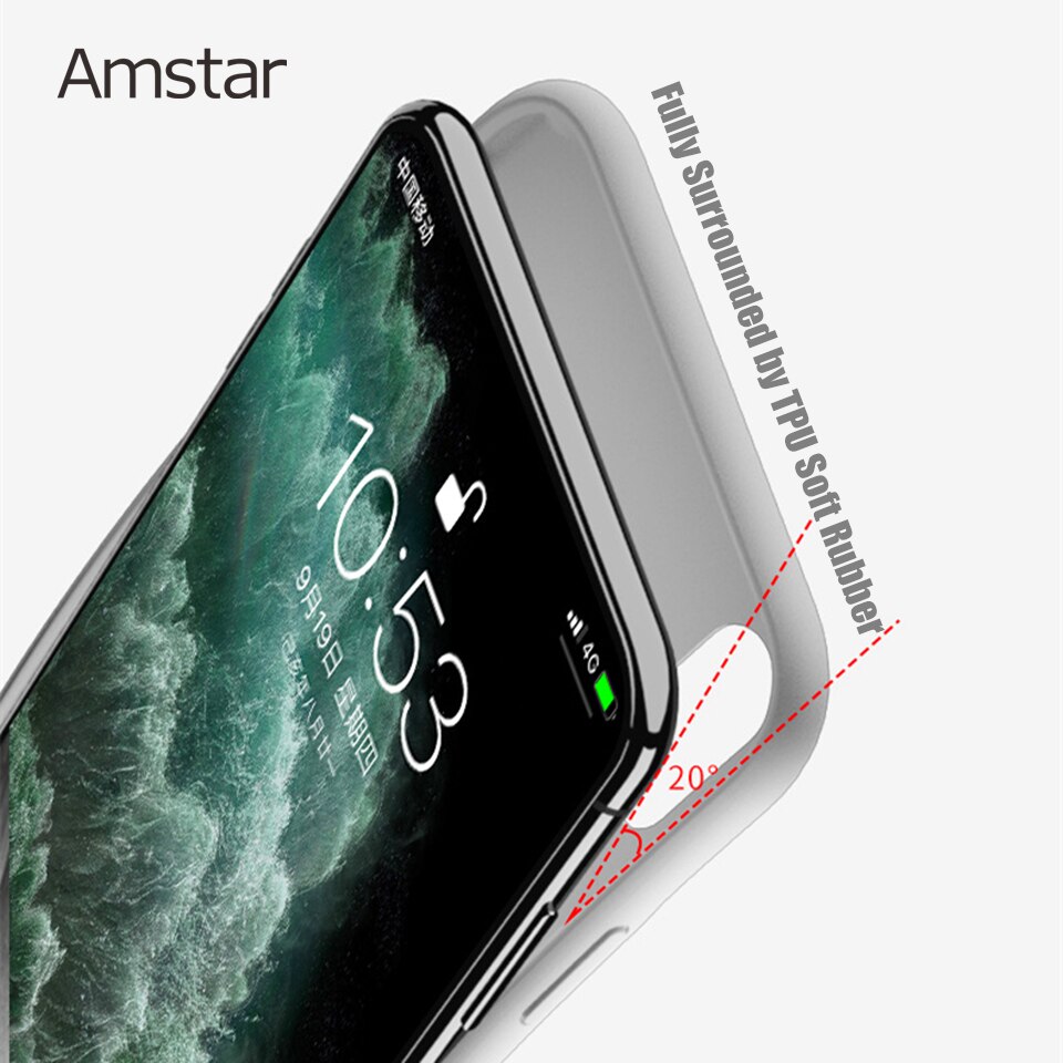 Amstar odporny na wstrząsy futerał na ładowarkę do iPhone 12 Pro Max 12 Mini Powerbank Case zewnętrzny zestaw do ładowania baterii