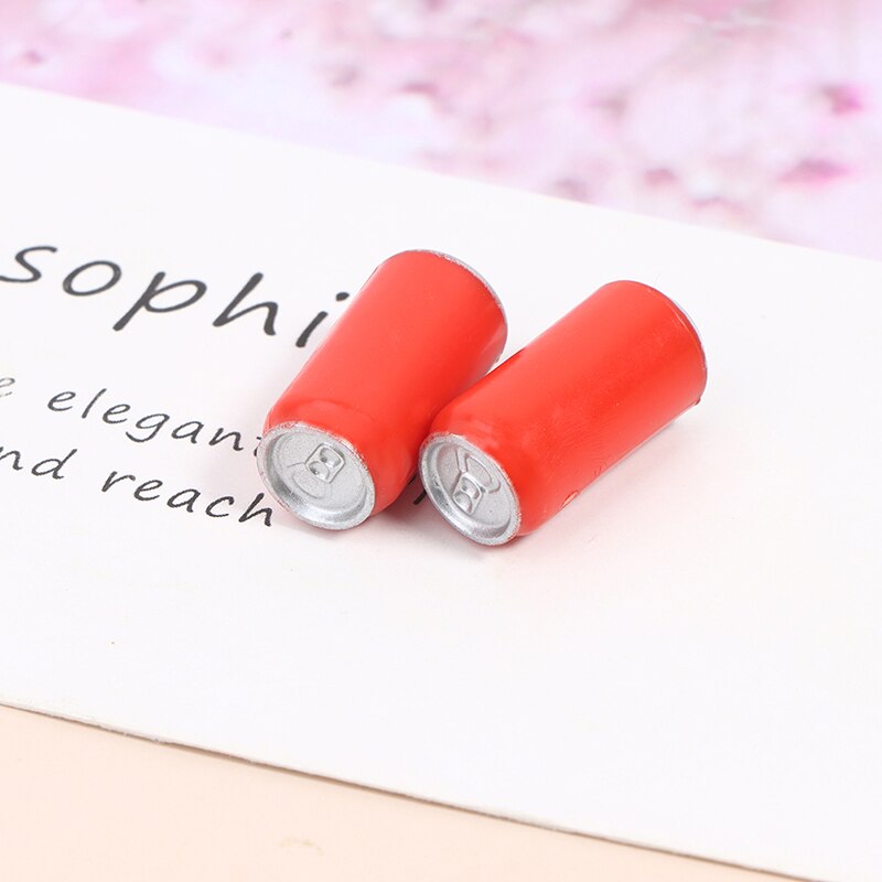 5Pcs 1:12 Dollhouse Miniatuur Blik Cola Drinken Model Voedsel Pretend Play Speelgoed Poppenhuis Keuken Decor