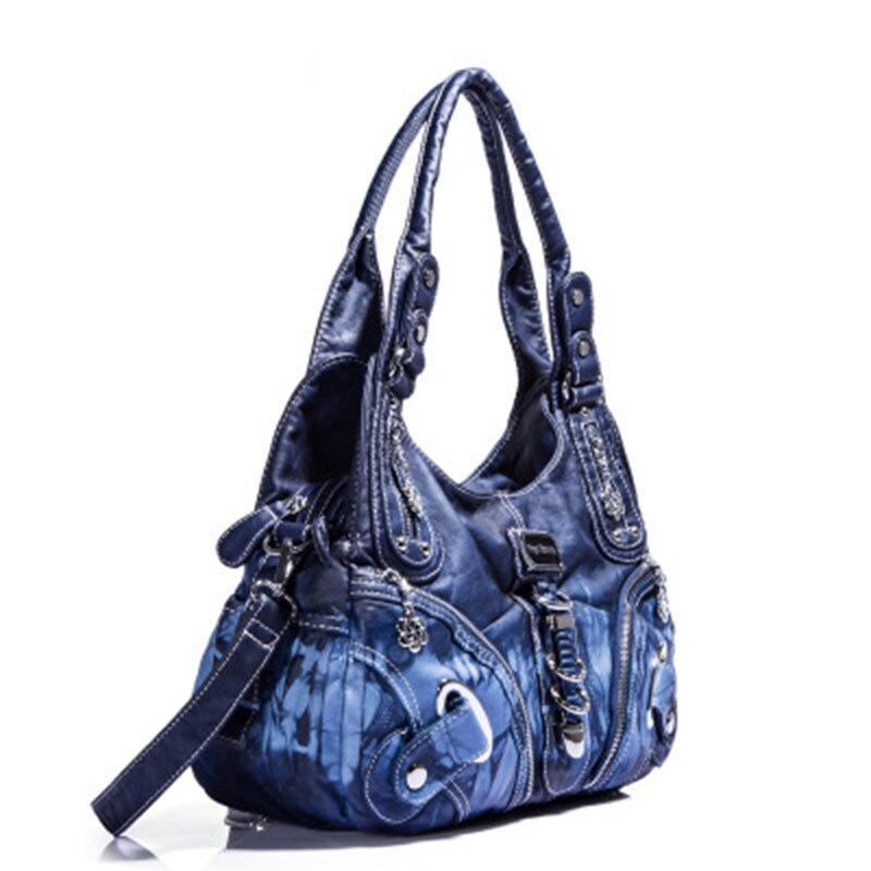 HENGSHENG crossbody bags for women shoulder bag lady handbags retro Dumpling bags pu Tie dyeing purse