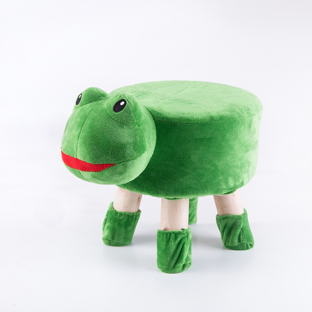 Baby Shining Kids Autostoeltjes Kid Stoel Baby Cartoon Stoel Hoogte 28Cm Creatieve Dier Bank Houten Bank Pluche Comfortabele Baby seat: Frog