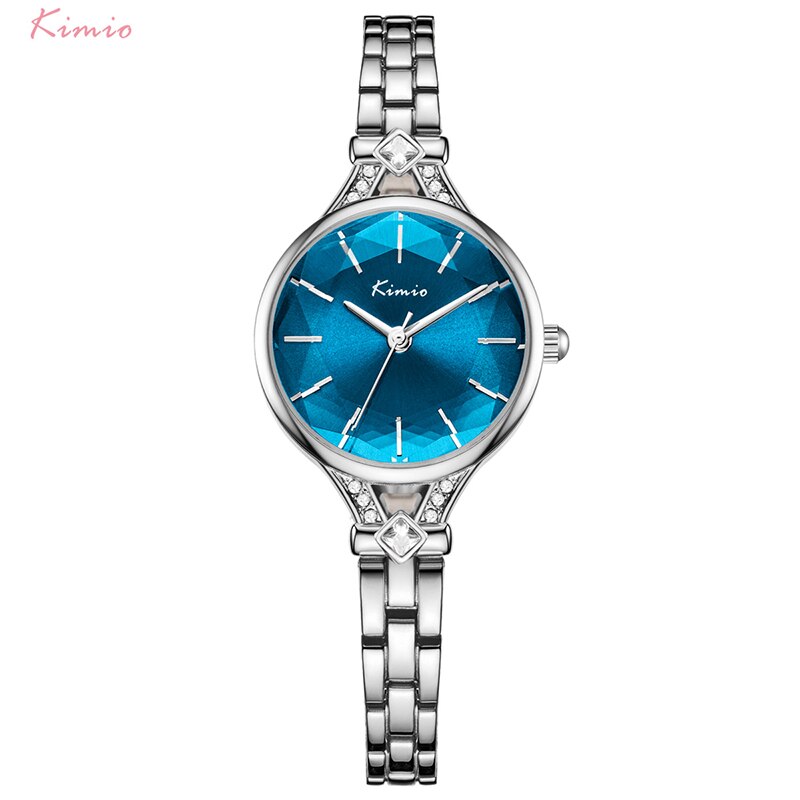 Kimio Frauen Uhren Quarz Armbanduhr Edelstahl Armbinde Uhr exquisit Strass Kleid Uhr Montre Femme: 1952