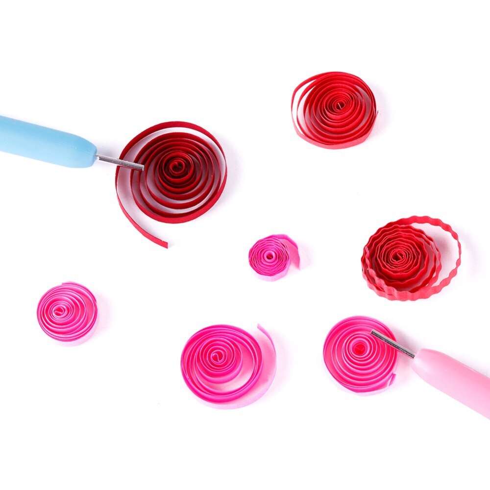 5Pcs Handcraft Paper Gadget DIY Handmade Tools Origami Tool Quilling Paper Pen Cute Paper Specialty Supplies Reel Set