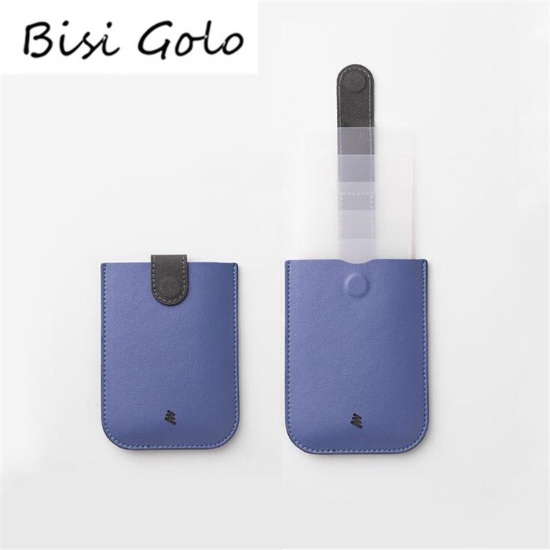 Bisi Goro Smart Wallet Slanke Mannen En Vrouwen Pu Lederen Credit Card Holder Business Dunne Rfid Portemonnee Draagbare Trek