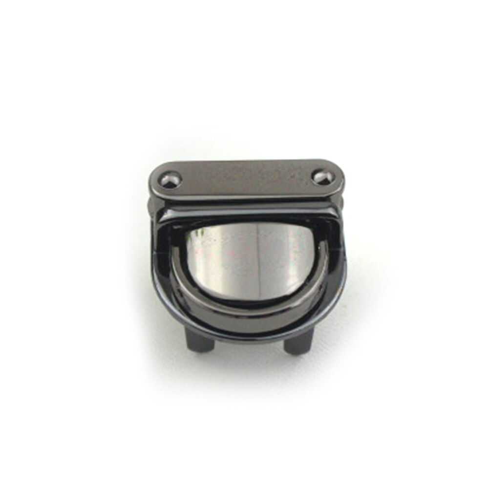 1Pc Duurzaam Gesp Twist Lock Hardware Voor Handtas DIY Turn Lock Tas Sluiting zilver Goud Kleur Tas Accessoires: Zwart