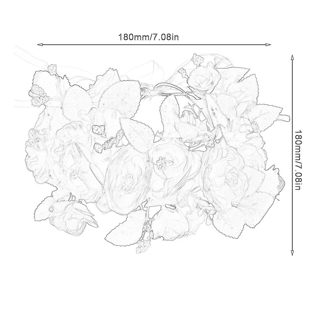 Fairy Women Handmade Rose Flower Wreath Crown Wedding Festivals Garland Crown Beautiful Flower Headband