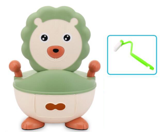 2 in 1 Potty Training Seat Potty Chair | Toilet Seat Reducer Portable Potty: Green
