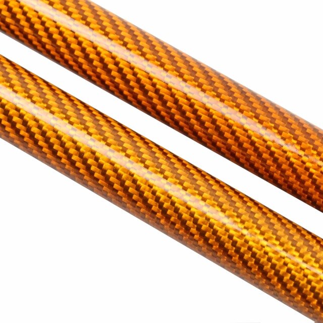 Lift Ondersteuning Schokdemper Voor Kia KX1 Voor Stonic Auto Styling Motorkap Bonnet Wijzigen Gasveren absorber Carbon Fiber: carbon fiber Orange