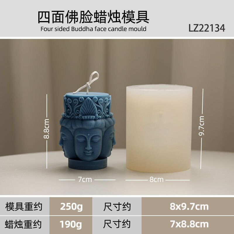 Budda foremka na świece w stylu chińprzejrzeć kultura buddyjska temat świeca zapachowa formy silikonowe robić odlewania świec dostarcza formy żywiczne: zgniły zielony