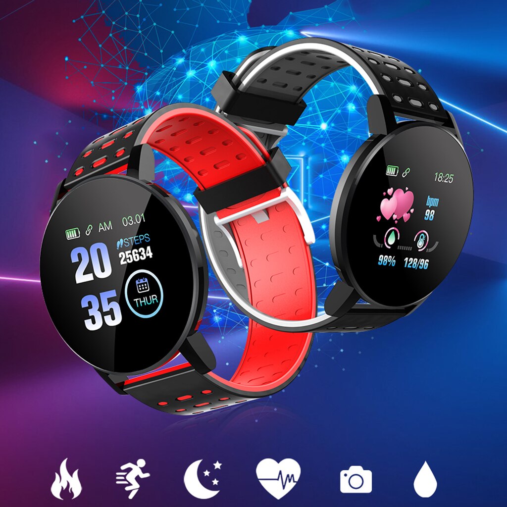 Smart Horloge Bluetooth Armband Fitness Tracker Voor Iphone Ios/Samsung Android