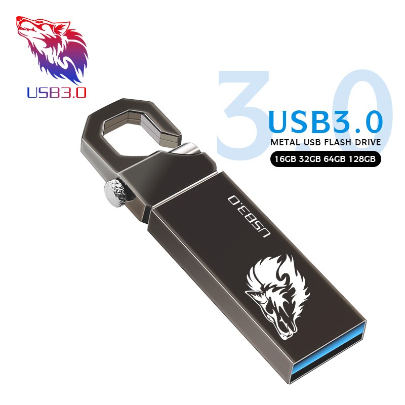 Real Capaciteit Metalen Pen Drive 3.0 Metalen Usb Flash Drive 128Gb 64Gb 32Gb High Speed 16Gb 8Gb 4Gb Geheugen Flash USB3.0 Stok