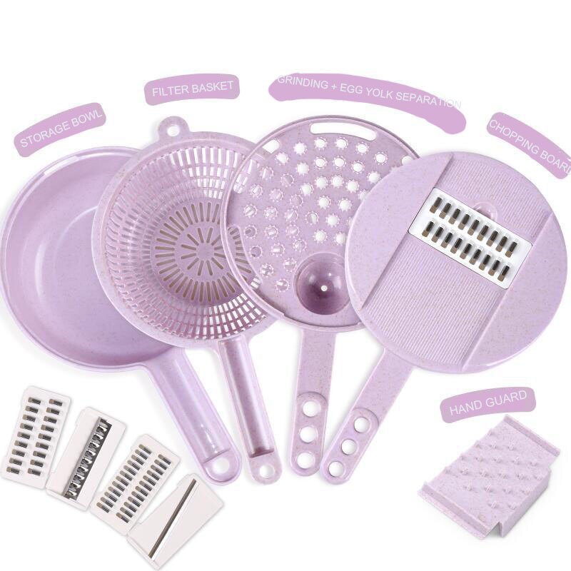 12 In 1 Multi-Functionele Groentesnijder Slicer Blade Mandoline Aardappel Dunschiller Wortel Kaas Rasp Groentesnijder Keuken