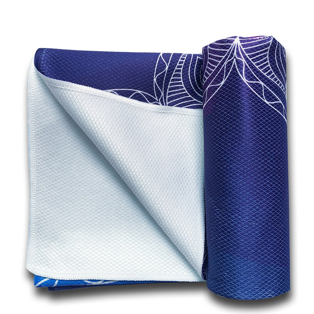 Tapis de Yoga de voyage tapis de Yoga imprimé antidérapant tapis pliant Ultra mince Portable pour Yoga Pilates exercice de remise en forme à domicile fibres superfines