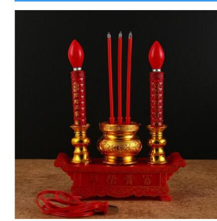 Artisanat maison ronghua électrique brûleur d'encens bougie ampoule pour bouddha lampe encens inséré électronique bougie usine outle
