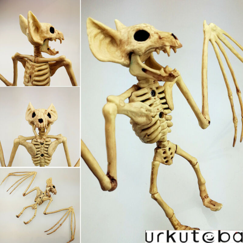 Sales Vleermuis Skelet Opknoping Ondersteboven Halloween Dier Prop Spookhuis Decor