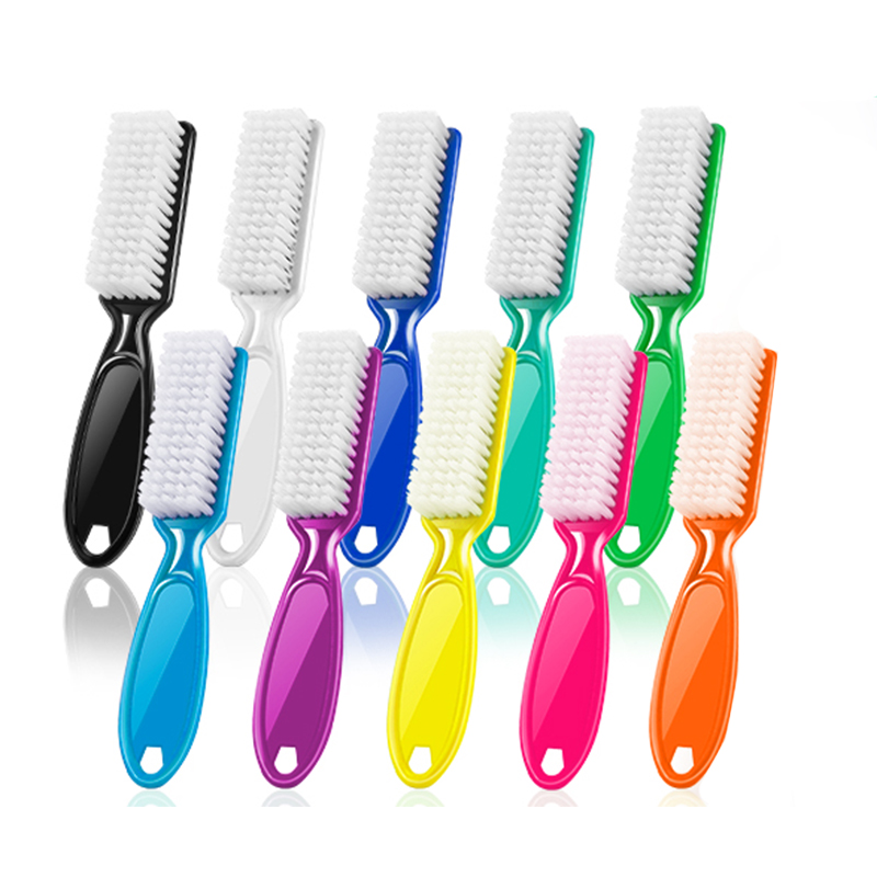 Top Cleaning Nail Brush Nail Art Plastic Soft Remove Dust Finger Care UV Gel Manicure Pedicure Tool Makeup Brushes Scrubbing