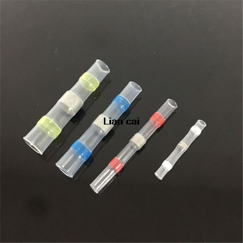 100/75/50Pcs Electrical Wire Connectors Insulated Solder Sleeve Tube Heat Shrink Sorder Terminal Waterproof Butt Connectors Kit