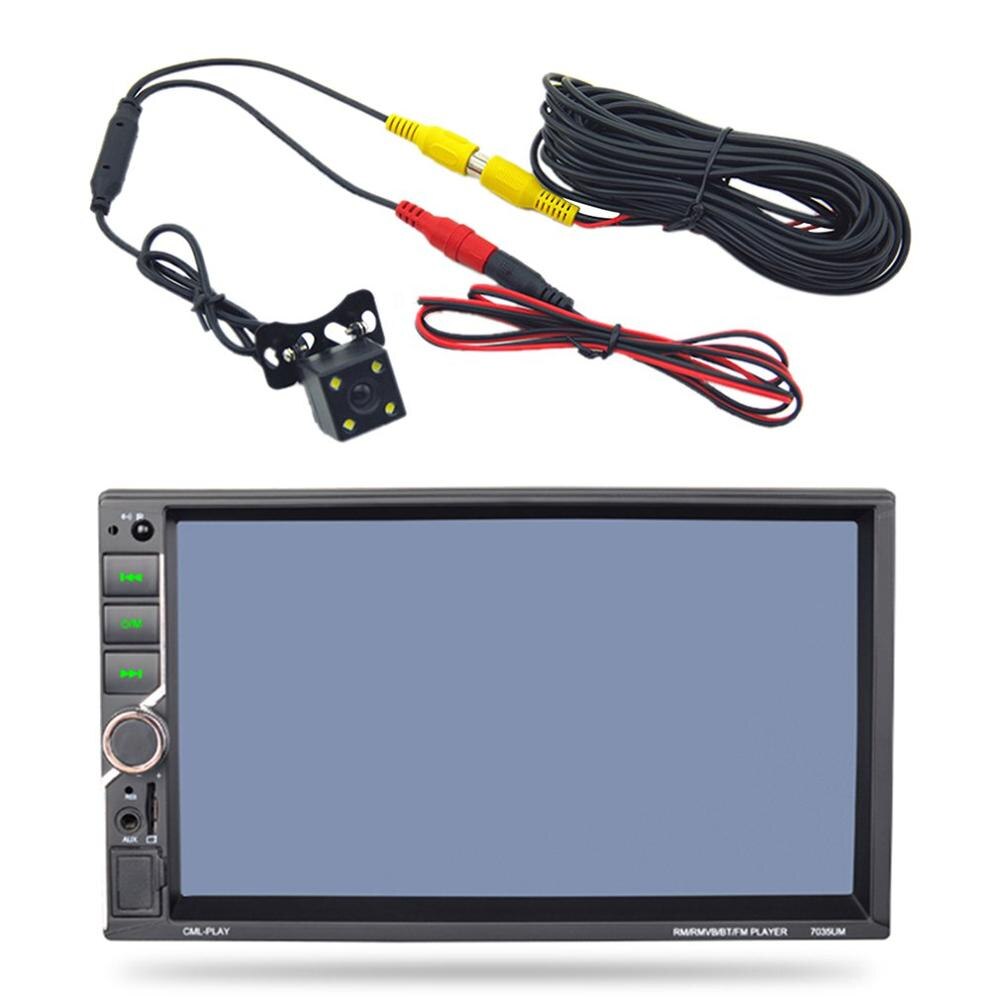 7 Inch Big Screen Car Player Mp5 Wireless Call Driving Recorder Reversing Image Fm Dual Camera Car Player with camera