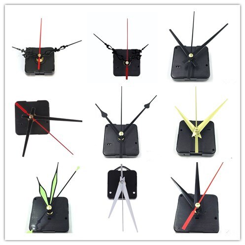 Diy quartz horloge stille wandklok uurwerk quartz reparatie uurwerk klokmechanisme onderdelen met naalden 1 set