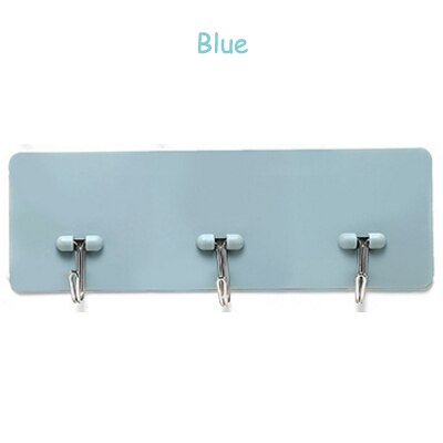 Syth 3 Stks/set Zelf Badkamer Keuken Wolken Hanger Zelfklevende Haken Stick Op Wall Opknoping Deur Kleren Handdoekhouder Rekken: Blue