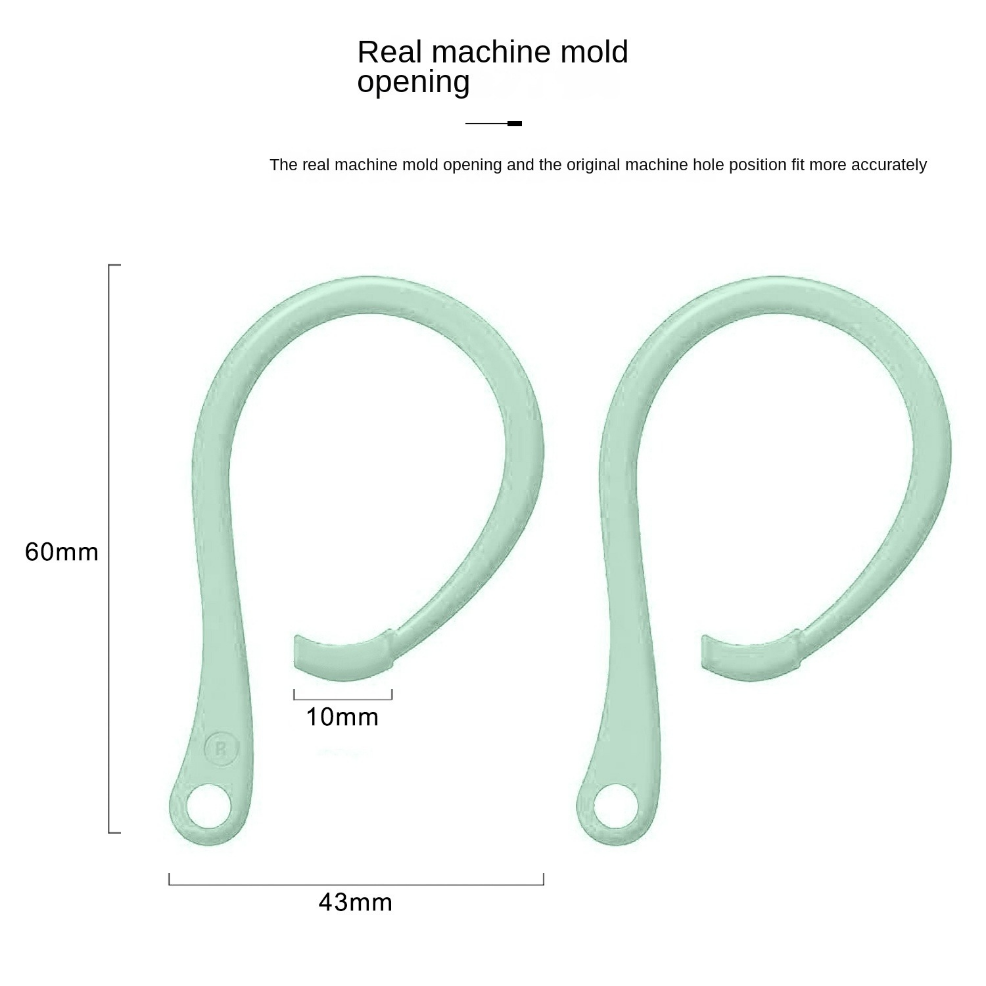 1Pair Silicone Anti-Lost Earhook For Apple Airpods Pro 1 2 3 Xiaomi Huawei Wireless Bluetooth Headphone Protective Accessories