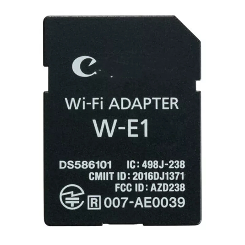 Adaptador wifi para cámara Canon W-E1, accesorio para cámara EOS 5DS / 5DS R /7D2 mark II en chino,