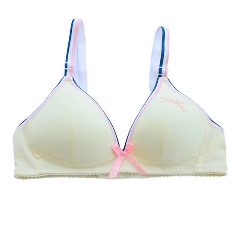 Girl A Cup Underwear Cotton Training Bras Teenage Sport Puberty Teen Child Fitness Bra 12-18Y Youth Small Breast Bra girl cloth: M / 36