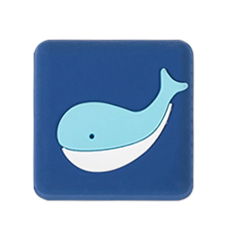 2 Stuks Muur Protector Deurklink Bumper Guard Stopper Anti-Slip Sticker Zelfklevende Rubber Leuke Dier Deur Crash pad Stopt: 6