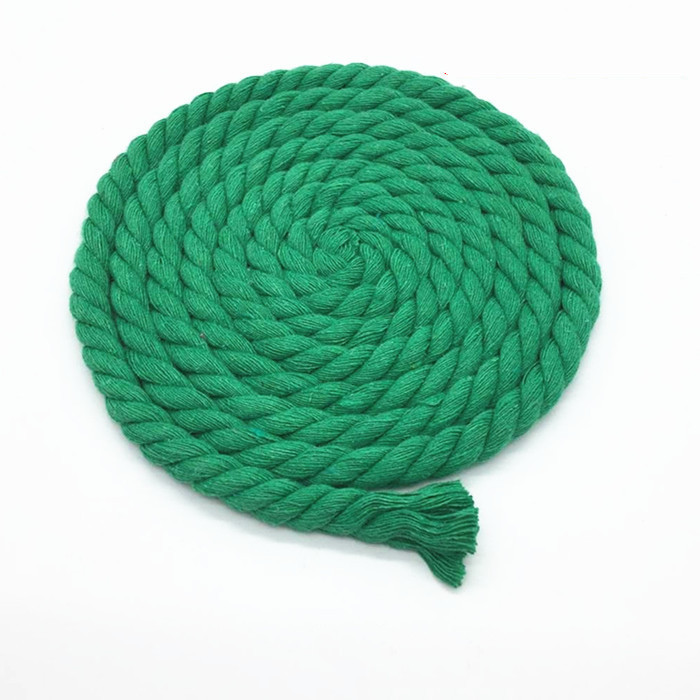 5 metros 10MM 3 partes retorcidas 100% cordones de algodón coloridos/cuerda para bolsa decoración del hogar accesorios textiles DIY: Opaco