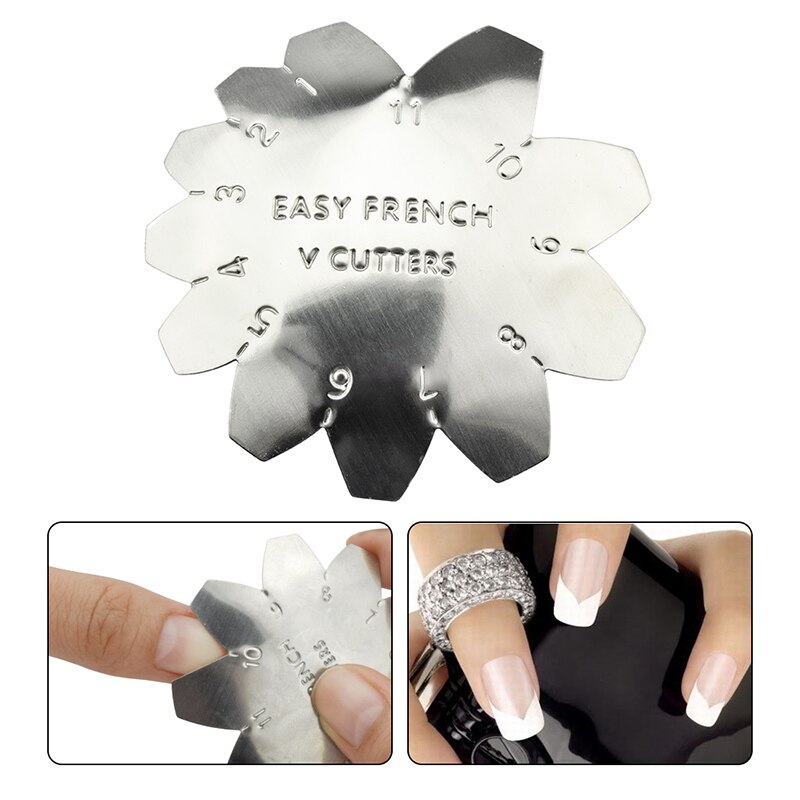 Smile Line Diy Easy French Cutter Edge Manicure Stainless Steel