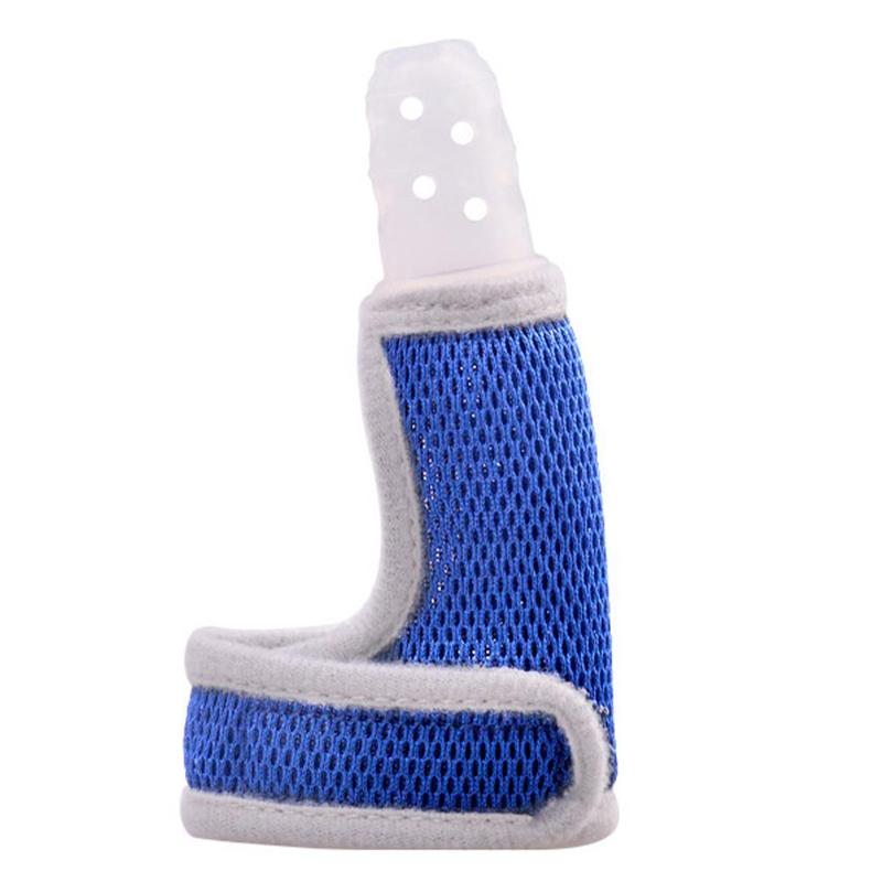 Bébé Silicone molaire doigt manchon bébé respirant pouce manchon maternité enfant main Anti-morsure dents colle K8E7: E