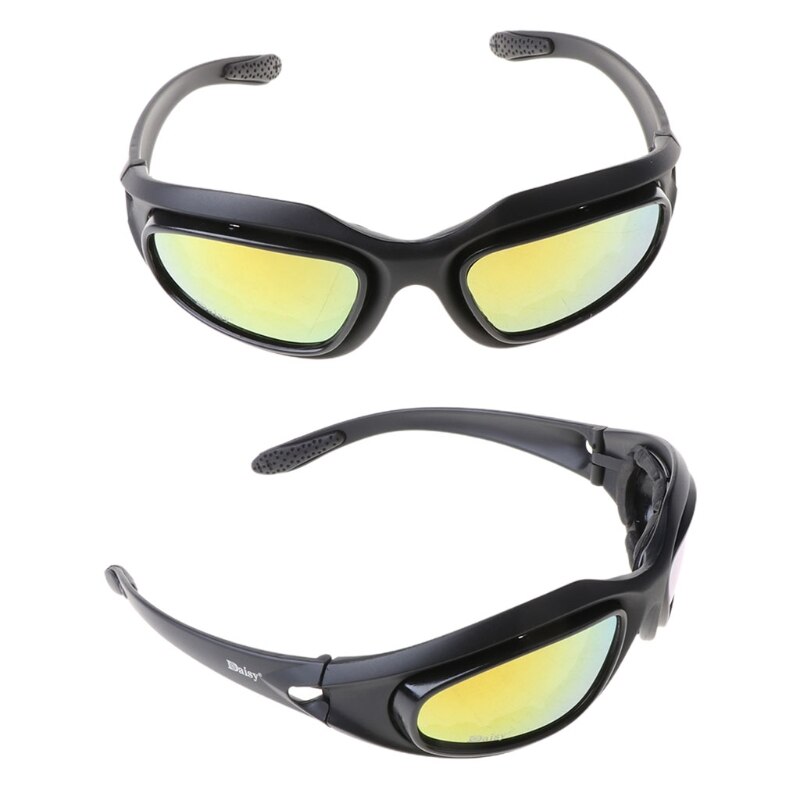 Polarized Motorcycle Lens Sun Glasses Protective Goggles Sports Wrap Riding Running Cycling Biker Windproof