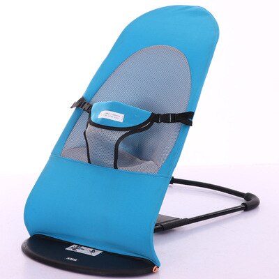Baby rocking chair Newborn cradle Baby sleeping basket rocking chair Portable and portable: blue