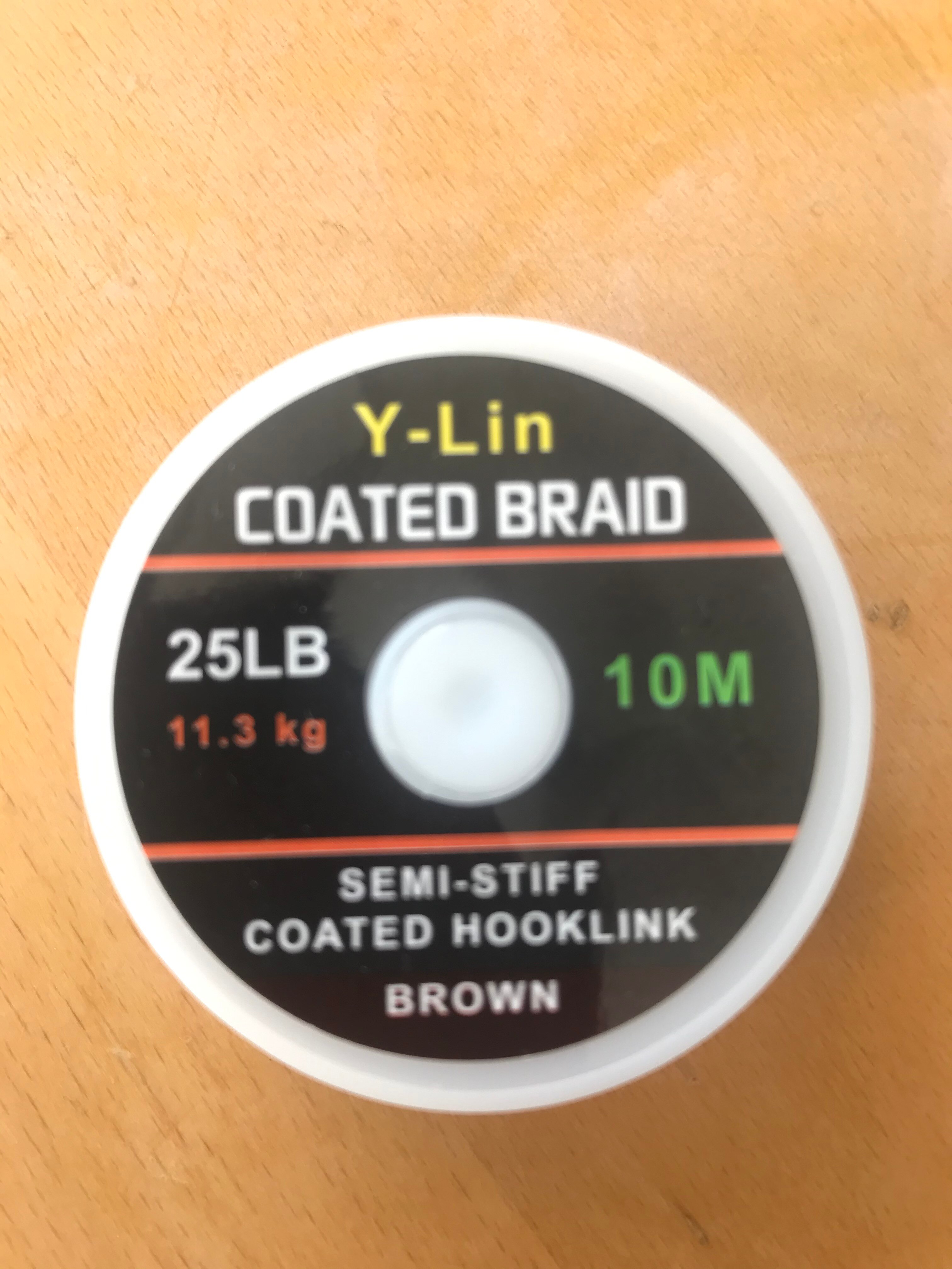 10m Carp Fishing Line Hook Link Carp Coated Hooklink Braid Line For Hair Rig 15IB 25IB 35IB Coarse Fishing Tackle: Burgundy