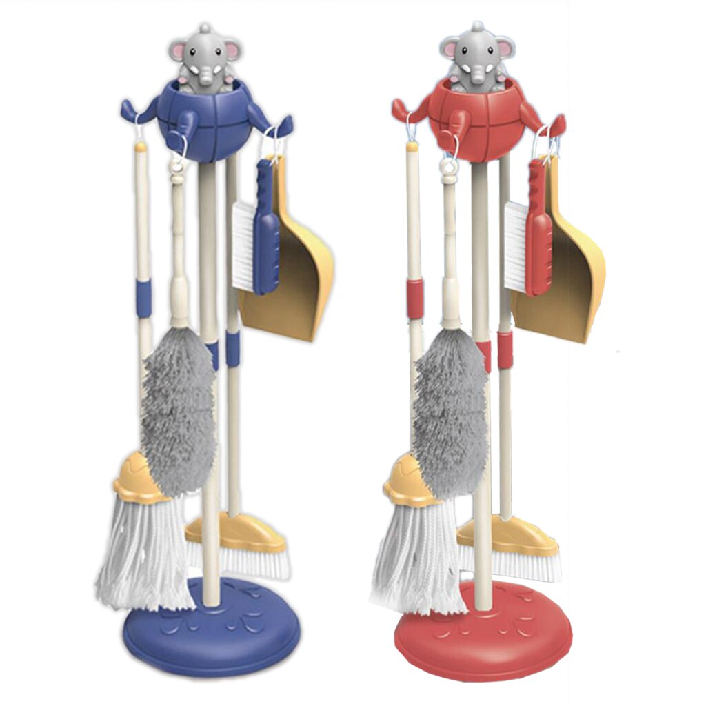 Detachable Kid Play Pretend Play Housekeeping Cleaning Set Pretend Play Household Cleaning Tools for Toddlers Girls & Boys