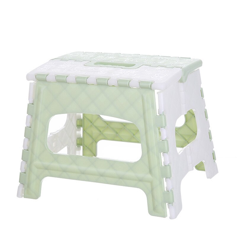 Folding Step Stool Plastic Multi Purpose Folding Step Stool Home Train Outdoor Foldable Storage Green: White