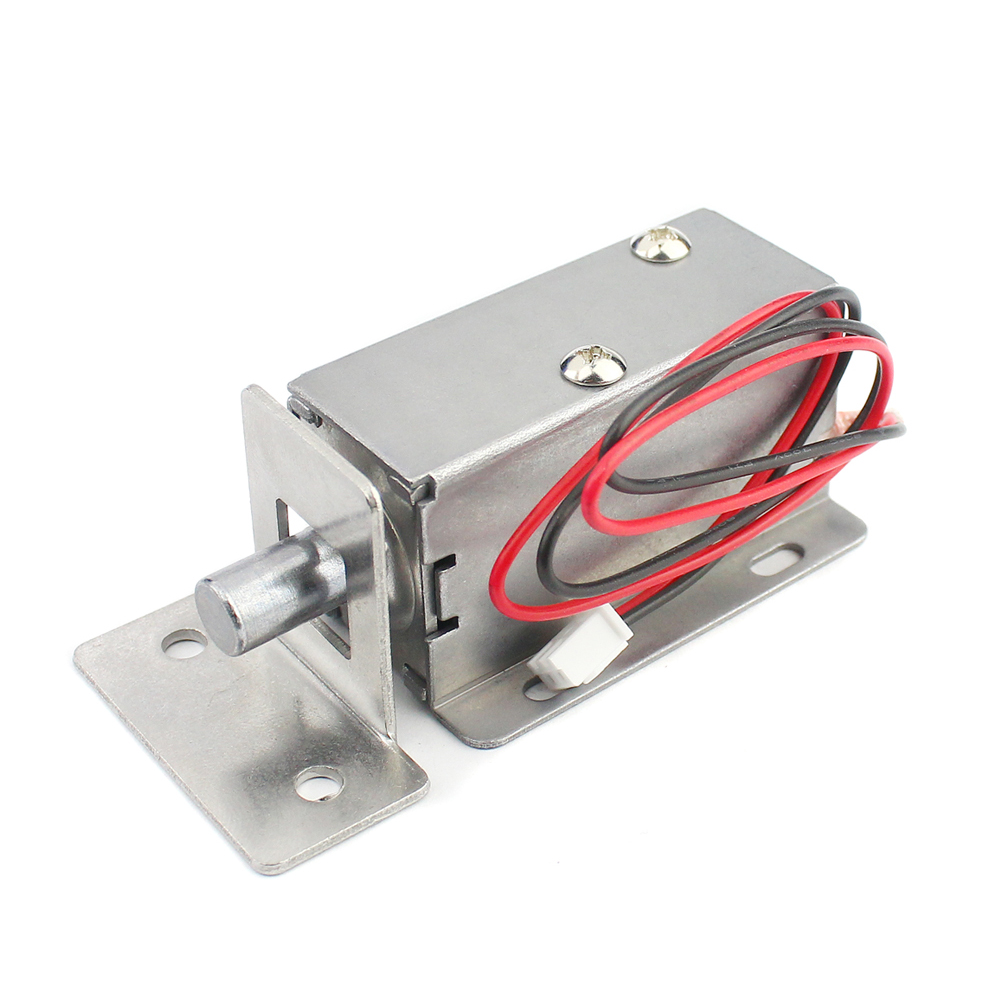Klein elektrisch grendelslot DC12V magnetisch slot toegangscontrole elektronisch slot verborgen kastslot normaal gesloten elektrisch slot: Goud
