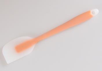 Küchenspatel aus durchscheinendem silikon zum kochen, teigabkratzen, sahnestreichen, hitzebeständig, backutensilien, kuchenpinsel: Orange