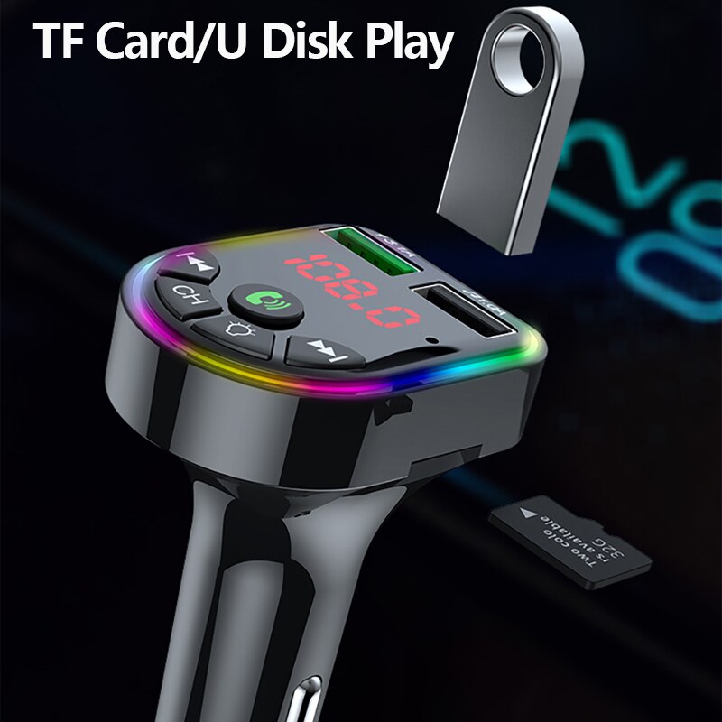 VR robot Led Backlit Bluetooth Auto MP3 Speler Fm-zender Draadloze Stereo Handsfree Carkit Ondersteuning Tf Card/U Disk Afspelen