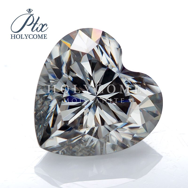 6x6mm gorąca sprzedaż EX skaleczenie szary serce skaleczenie podawać próbnik diamentów luźny moissanit dostawca kamieni szlachetnych fabryka rozbić się sprzedaż certyfikat
