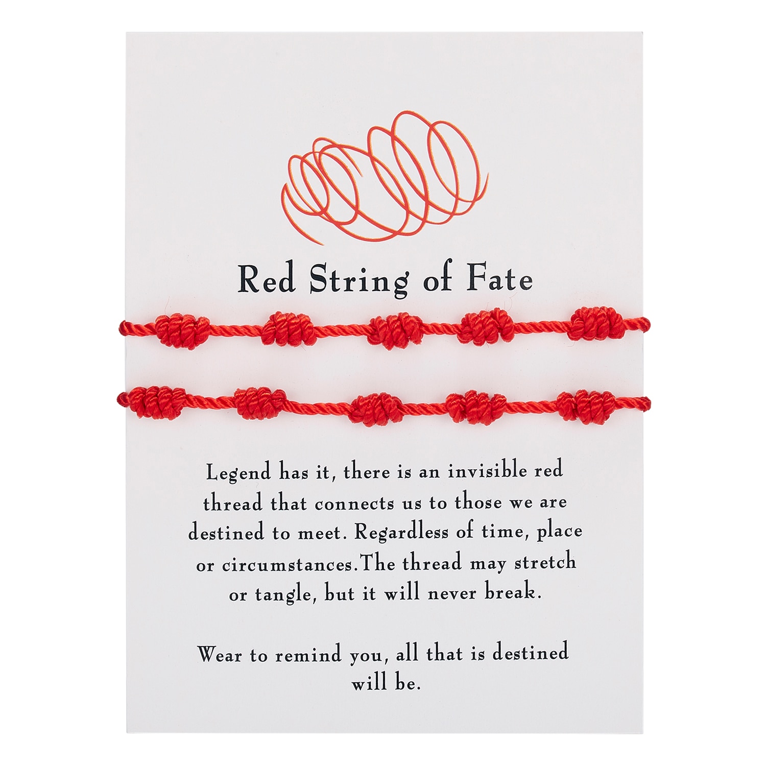 Pulseras de cuerda roja de la suerte hechas a mano, 7 nudos, protección, amuleto del destino, buena suerte, éxito, prosperidad, joyería de la amistad para pareja: A-2pcs