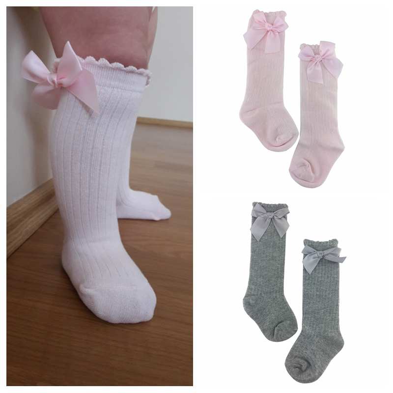 Schattige Prinses Baby Meisjes Sokken Kniehoge Met Boog Sokken Meisje Zoete Baby Sokken Lange Buis Sokken Kids Kinderen Been warmer Boot