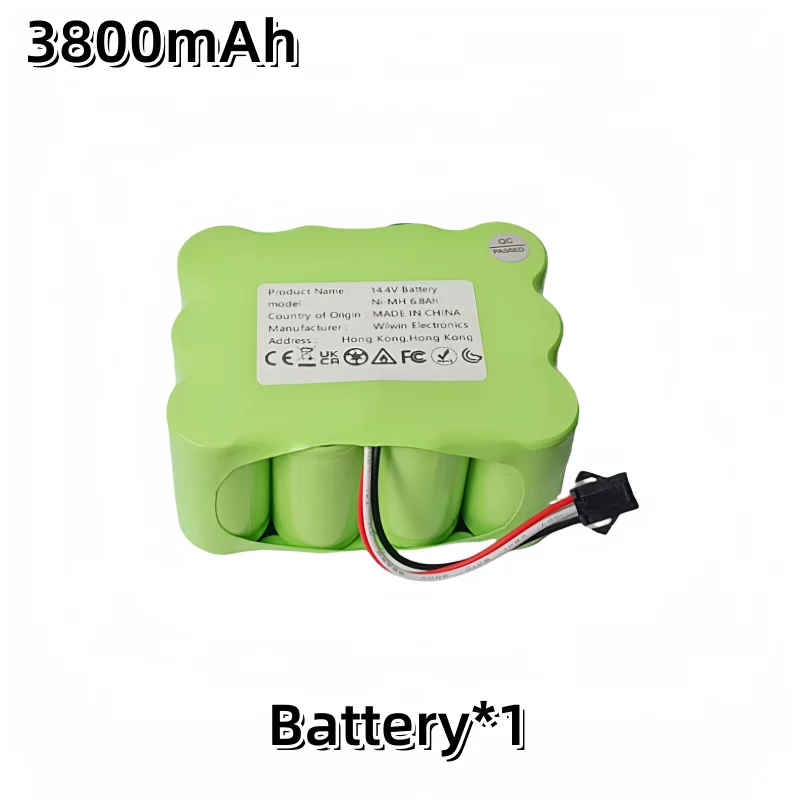 3800-12800 mAh Universal 14.4V SC Ni-Mh Battery｜Compatible with lpega, KV8 XR210/XR510 Robot Vacuums: PURPLE