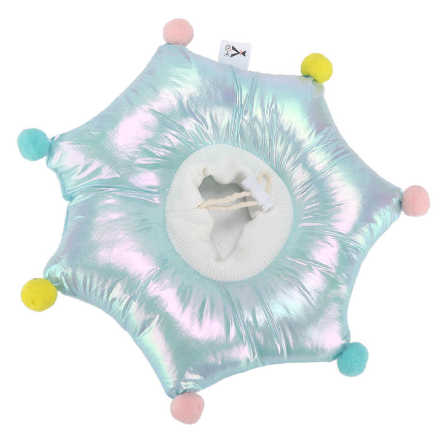 Soft Cat Recovery Collar Waterproof Shrinkable Adjustable Small Hair Ball Filled with Cotton Collar Cat Supplies